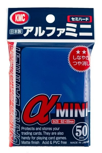 KMC カードバリアーアルファシリーズ アルファミニ ブルー 50枚入り