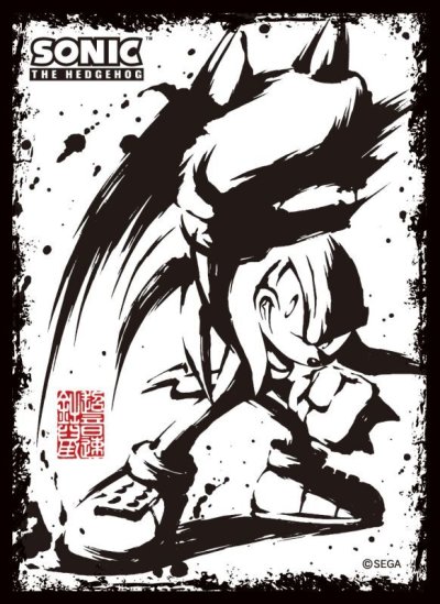 キャラクタースリーブ ソニック・ザ・ヘッジホッグ 墨絵 超音速針鼠 ナックルズ (EN-1274)
