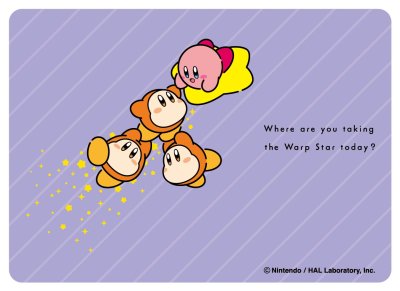 カービィ play with ワドルディ キャラクタースリーブ ワープスターにのって(4にん) (EN-1501)
