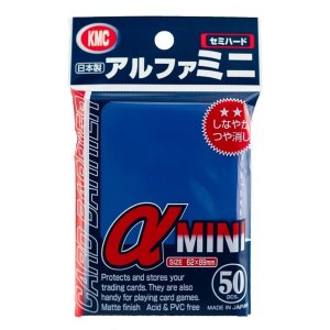 画像: KMC カードバリアーアルファシリーズ アルファミニ ブルー 50枚入り