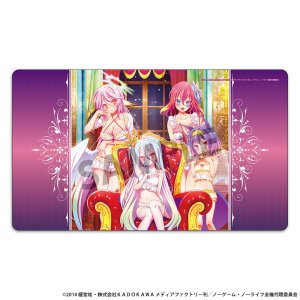 画像: ノーゲーム・ノーライフ 描き下ろしラバーマット ナイトウェア ver. [ホビーストック] 2025年9月発売予定 ≪予約商品≫