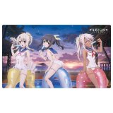 画像: カーテン魂 劇場版「Fate/kaleid liner プリズマ☆イリヤ Licht 名前の無い少女」 描き下ろしラバーマット（イリヤ＆美遊＆クロエ／セーラー水着） [Key-th] 2026年2月上旬発売予定 ≪予約商品≫