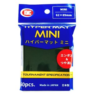 画像: KMC カードバリアー ハイパーマット ミニ ブラック 60枚入り
