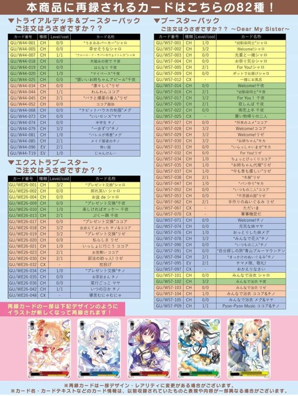 画像2: ヴァイスシュヴァルツ ブースターパック ご注文はうさぎですか？ Re:Edit BOX [ブシロード] 2022年1月28日発売