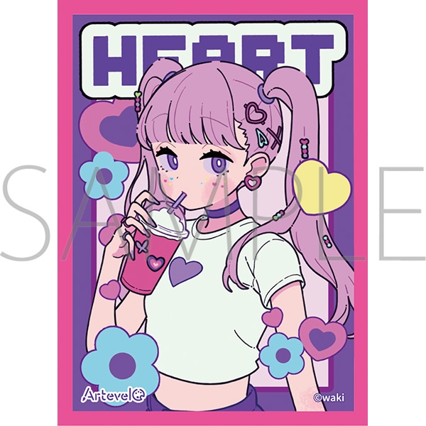 Arteveloカードスリーブ わき「Heart」 （art-003）