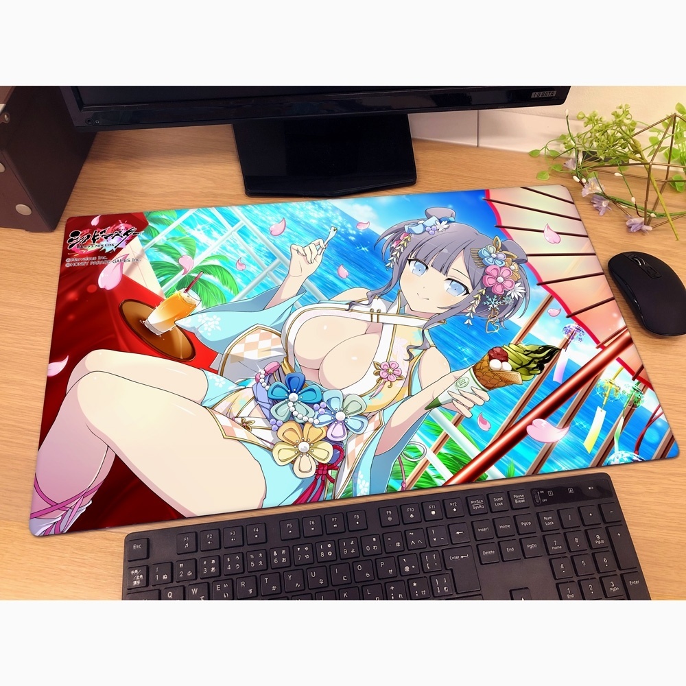 画像2: カーテン魂 シノビマスター 閃乱カグラ NEW LINK ラバーマット（雪泉／81の日盛・伝説双乳祭） [Key-th] 2026年2月上旬発売予定 ≪予約商品≫