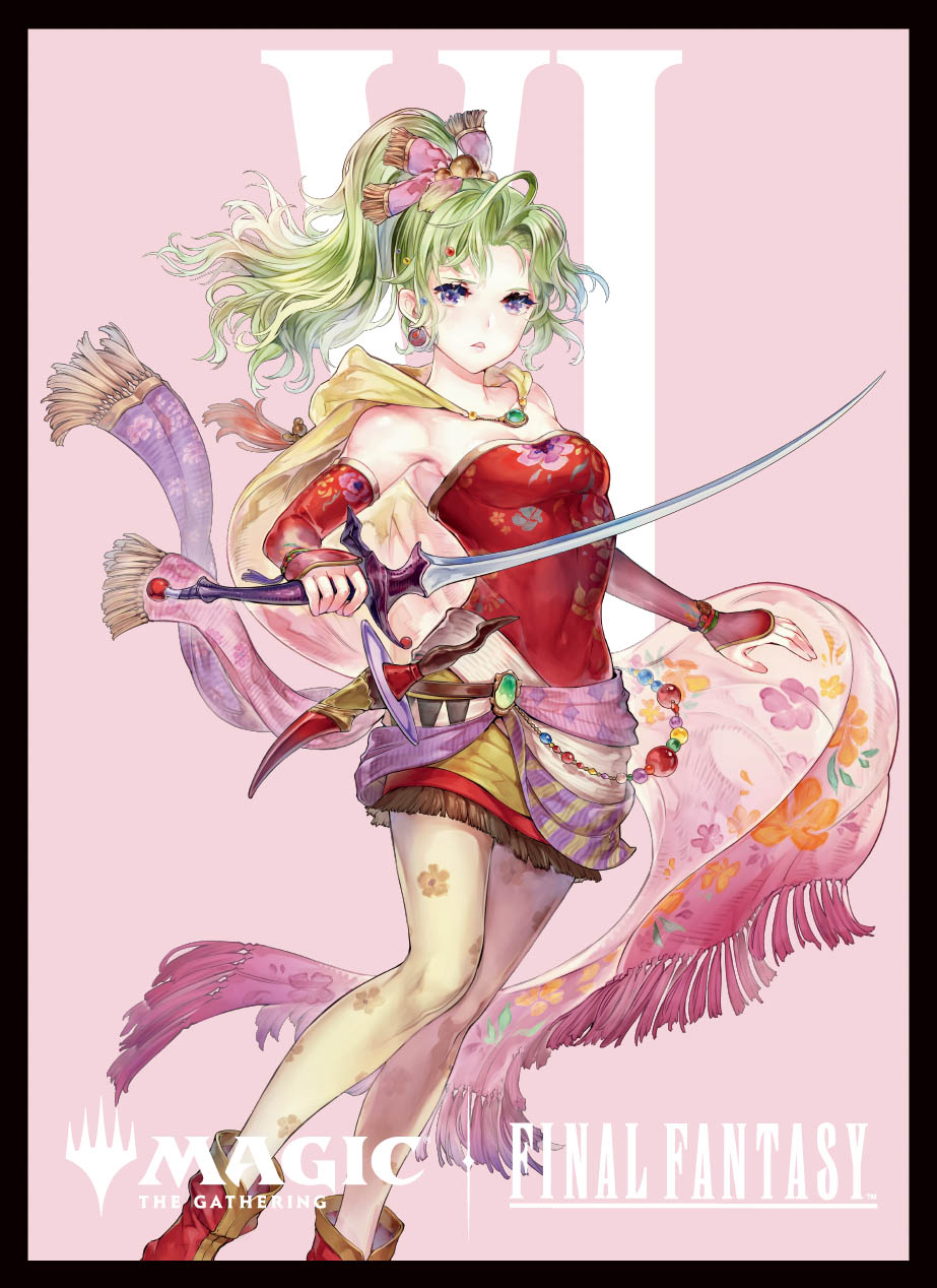 マジック：ザ・ギャザリング――FINAL FANTASY プレイヤーズカードスリーブ MFS-09 「キャラクター」ボーダーレス版 《魔導の力を持つ少女、ティナ》